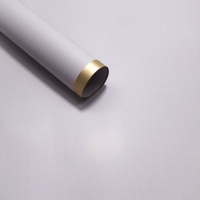 Coli celofan cu margine aurie, culoare gri - ROC A288