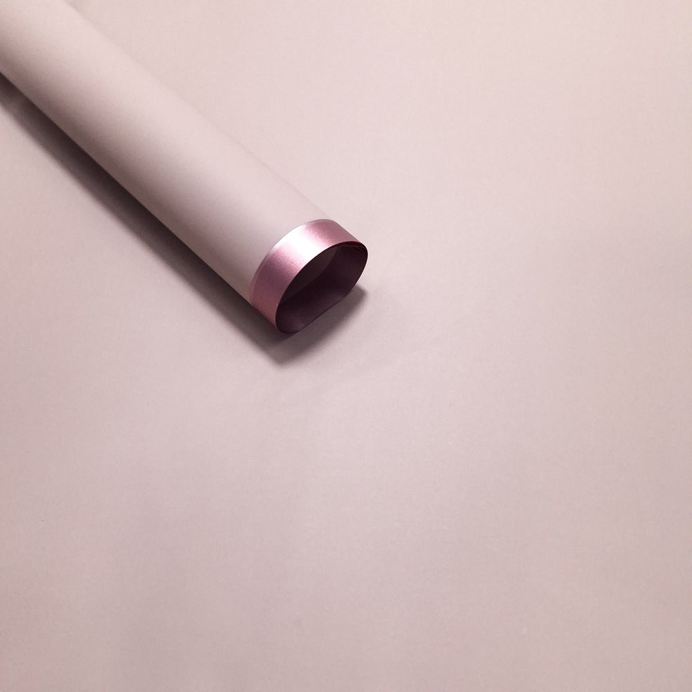 Coli celofan semitransparent cu margine aurie, culoare bej - ROC A19
