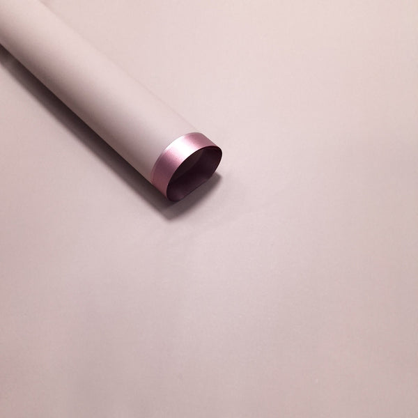 Coli celofan semitransparent cu margine aurie, culoare bej - ROC A19