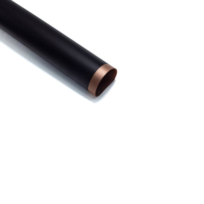Coli celofan semitransparent cu margine aurie, culoare negru - ROC A288