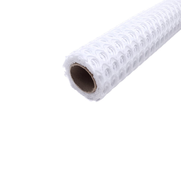 Rolă ambalaj tip dantelă perforată, culoare alb - ROC A30