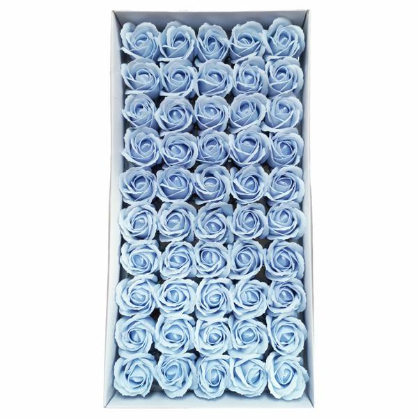 Set 50 trandafiri din săpun, culoare albastru - NR. 21 - ROC M1