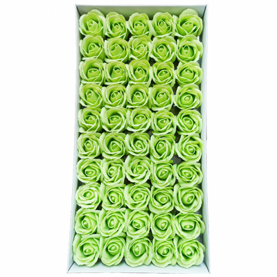Set 50 trandafiri din săpun, culoare verde - NR. 27 - ROC M1