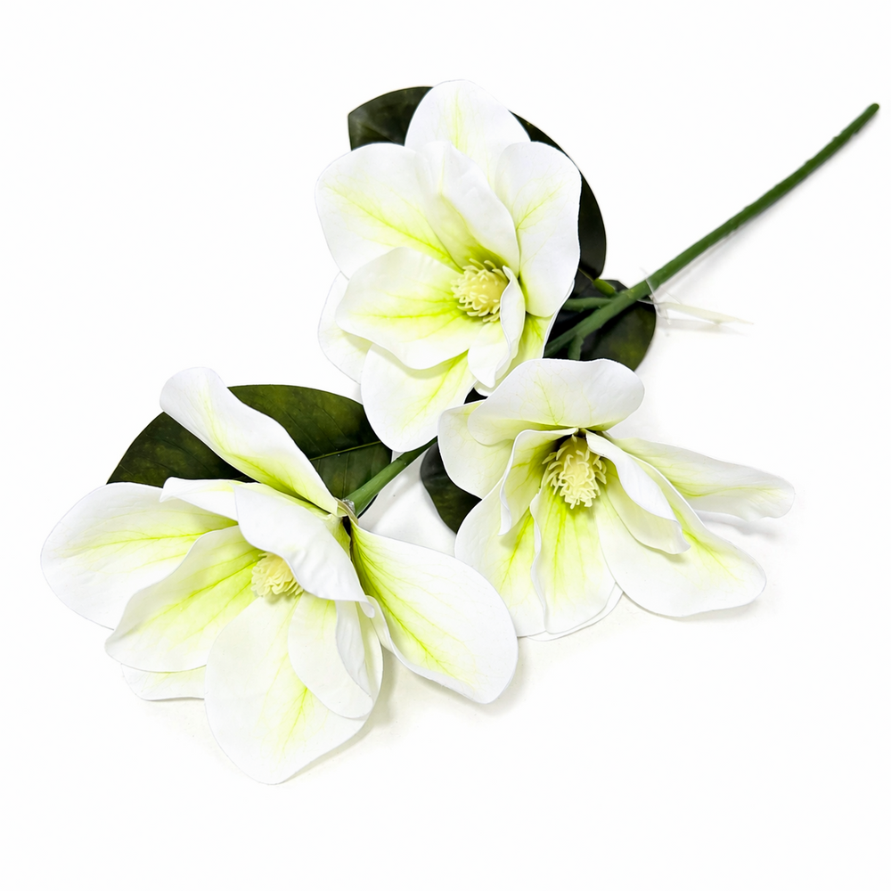 Magnolii artificiale din silicon, culoare crem NR. 1 - ROC AF52