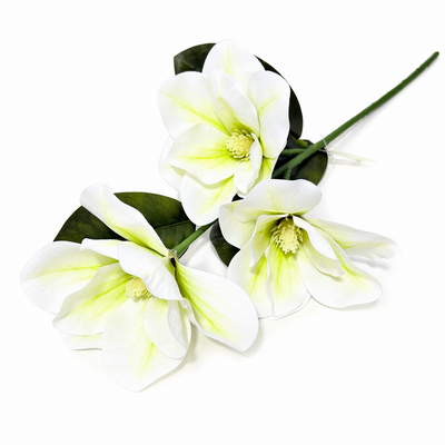 Magnolii artificiale din silicon, culoare crem NR. 1 - ROC AF52