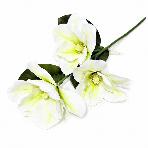 Magnolii artificiale din silicon, culoare crem NR. 1 - ROC AF52