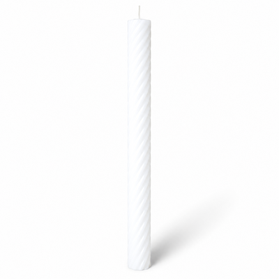 Lumânare din parafină albă pentru botez sau cununie, 90 cm, culoare alb - 90040 SP