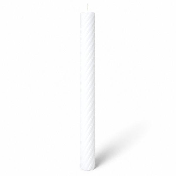 Lumânare din parafină albă pentru botez sau cununie, 70 cm, culoare alb - 70040 SP