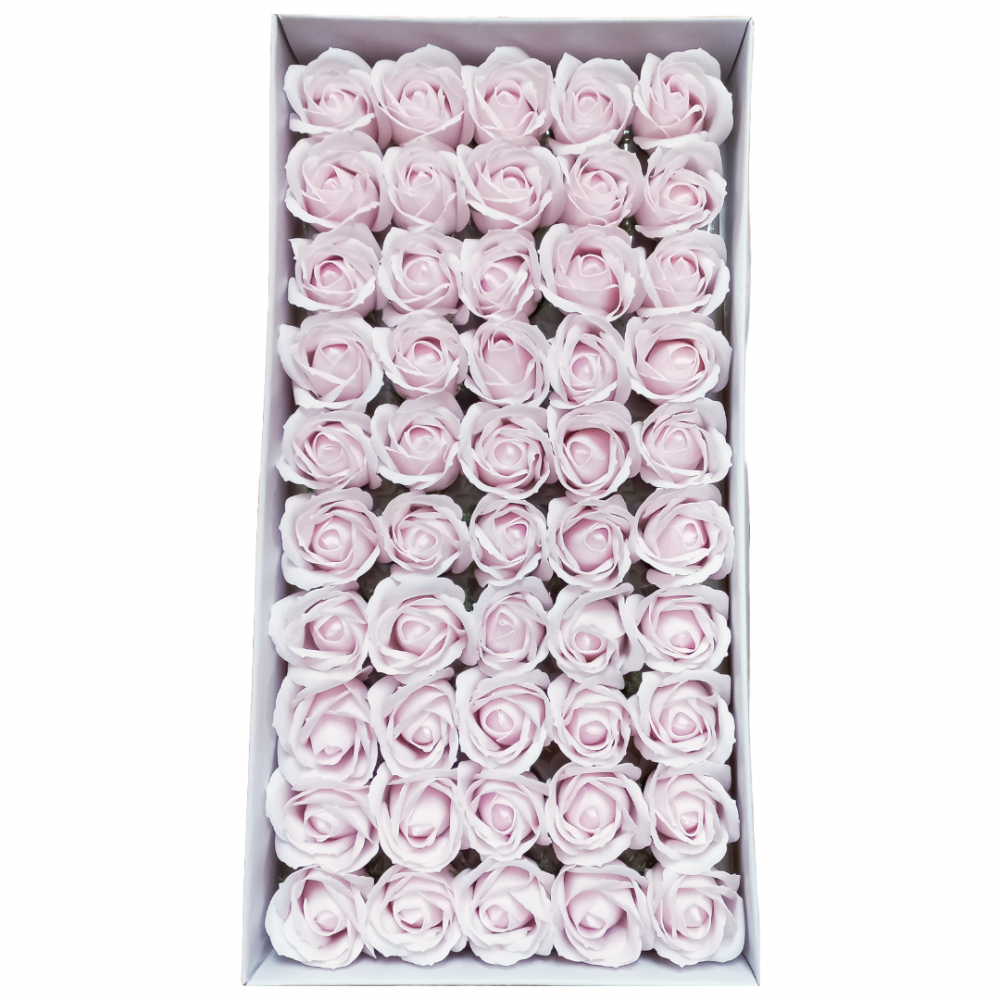 Set 50 trandafiri din săpun, culoare roz - NR. 31 - ROC M1