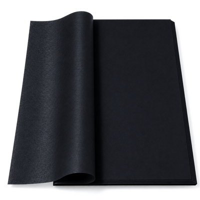 Set 50 de coli hartie de orez, culoare negru - ROC A73