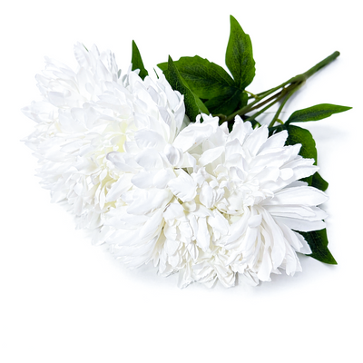 Buchet crizanteme artificiale, culoare alb - ROC AF36