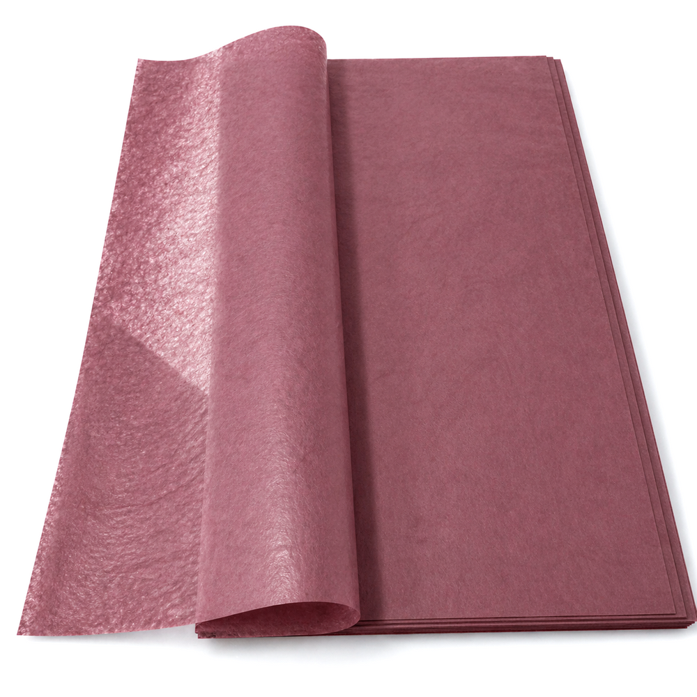 Set 20 coli hârtie din mătase impermeabilă, culoare roz prăfuit inchis NR. 035 - ROC A72