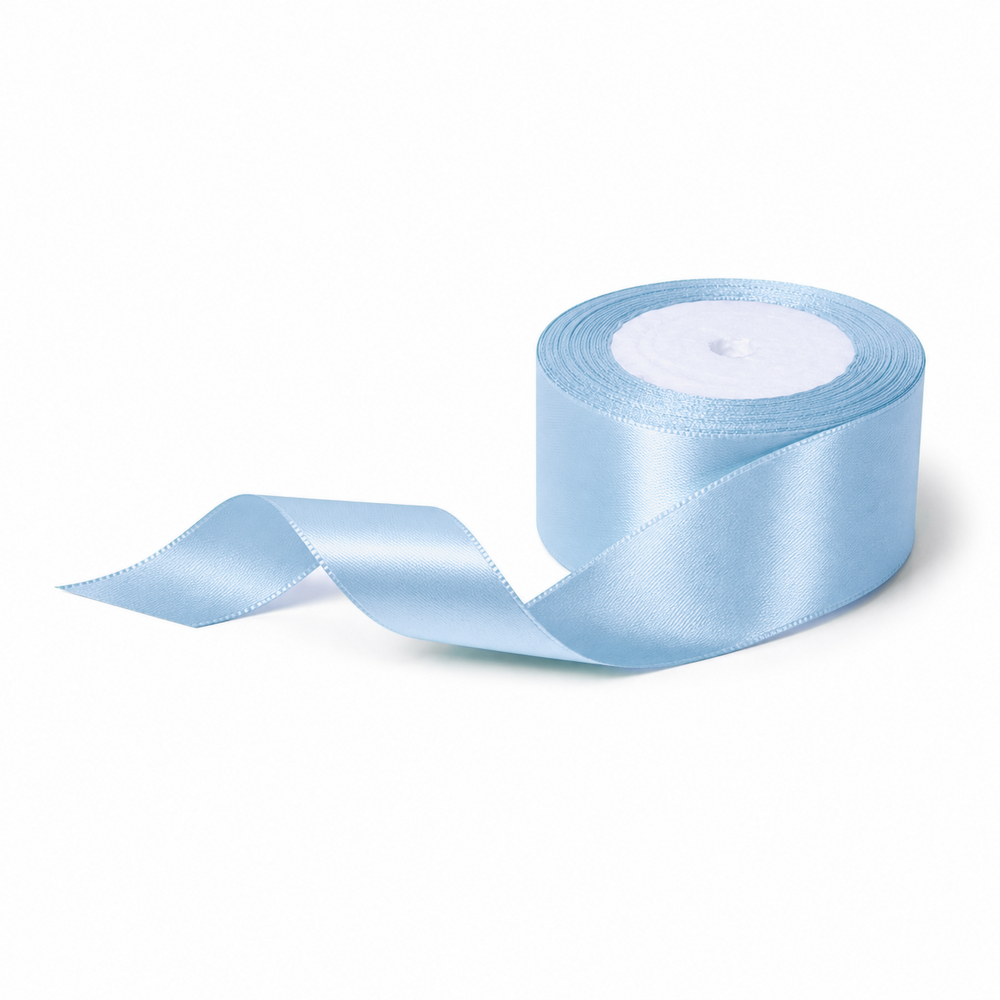Rolă panglică satin, 4 cm, culoare blue NR. 139 - ROC 0811