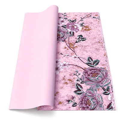 Coli celofan cu print floral, culoare roz M7 - ROC A288
