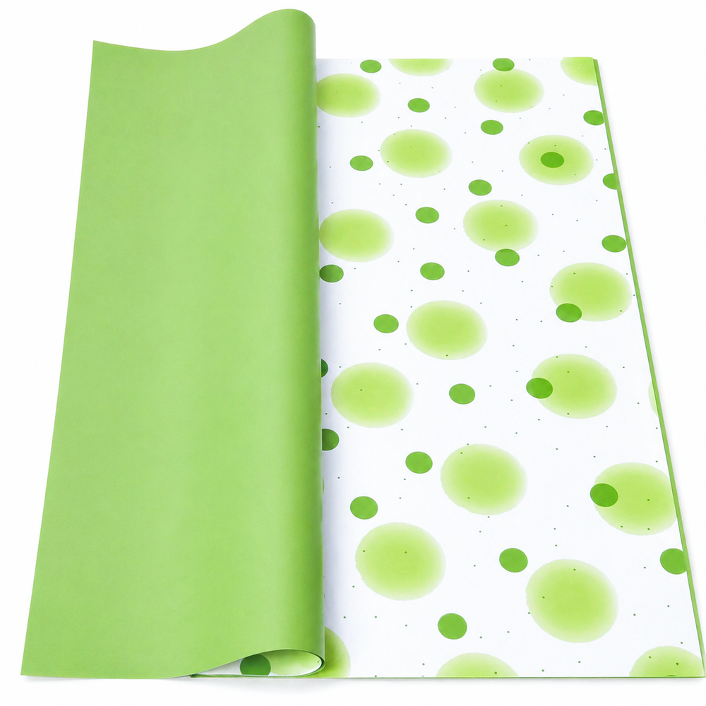 Coli celofan cu buline, culoare verde J02 - ROC A288