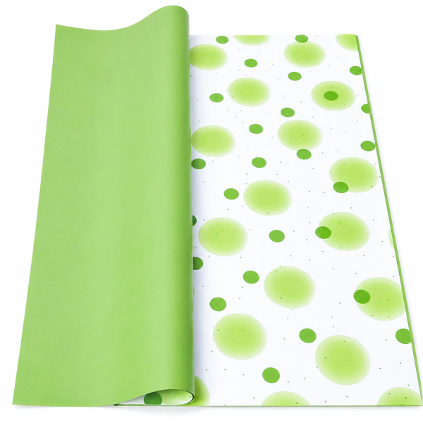 Coli celofan cu buline, culoare verde J02 - ROC A288