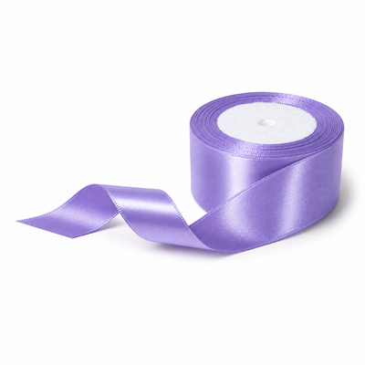 Rolă panglică satinată, 4 cm, culoare lila NR. 173 - ROC 0811