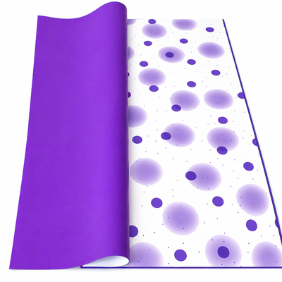 Coli celofan cu buline, culoare mov J04 - ROC A288