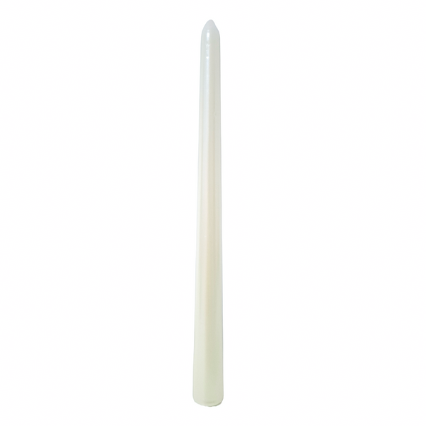 Set 12 lumânări conice decorative, culoare crem - ROC 453