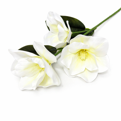 Magnolii artificiale din silicon, culoare crem NR. 12 - ROC AF52