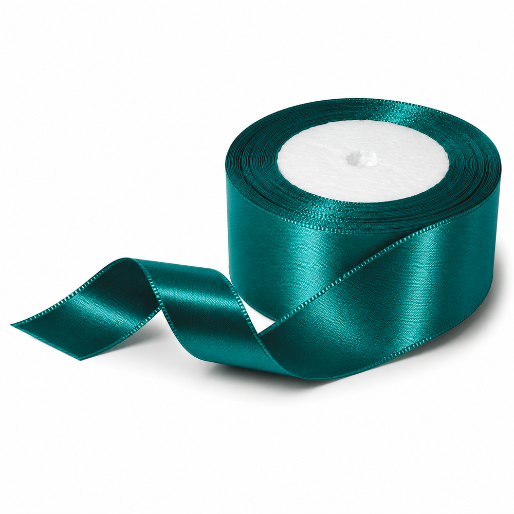 Rolă panglică satin, 4 cm, culoare verde NR. 96 - ROC 0811