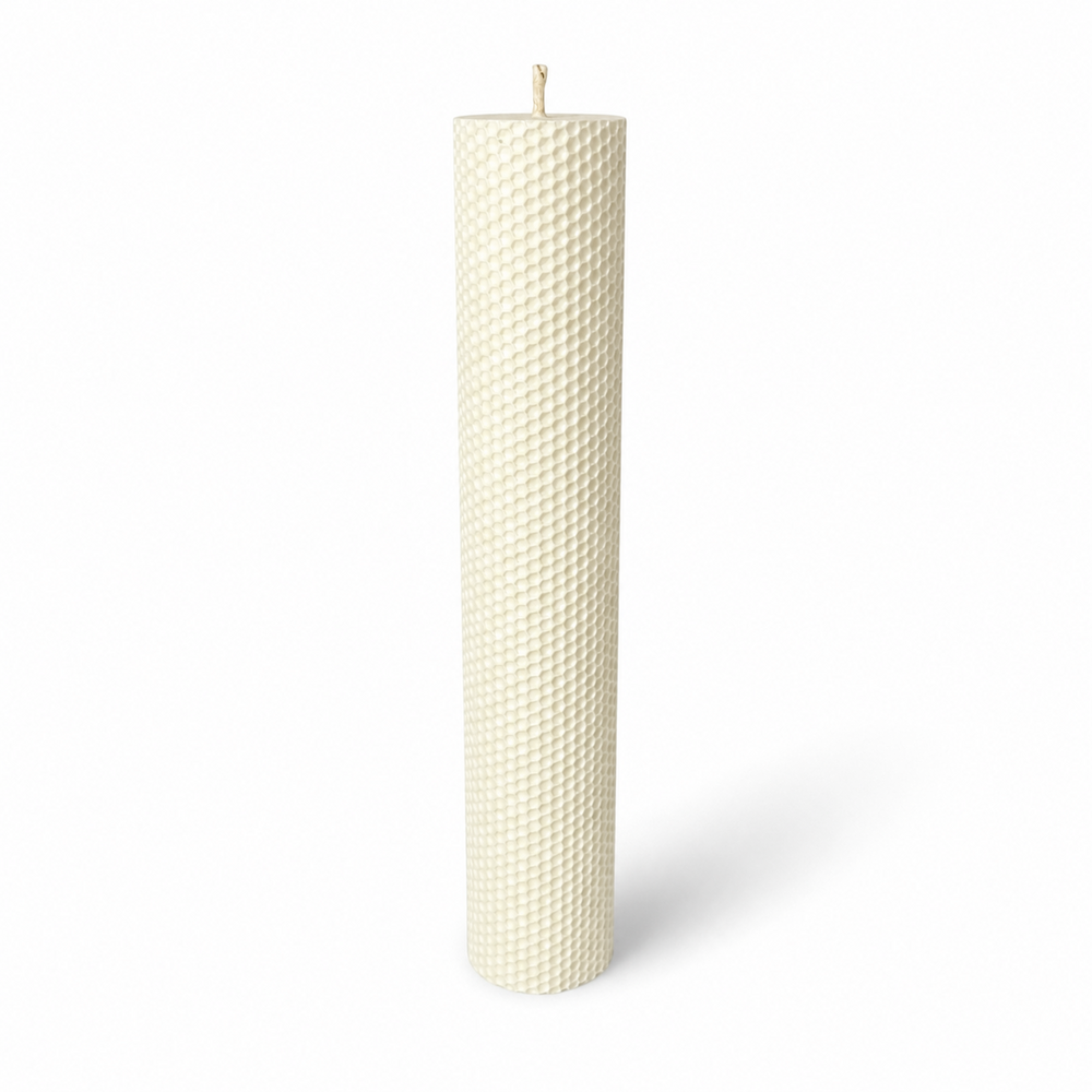 Lumânare din ceară de albine tip fagure, 35 cm, culoare crem NR. 2 - 35060TFC