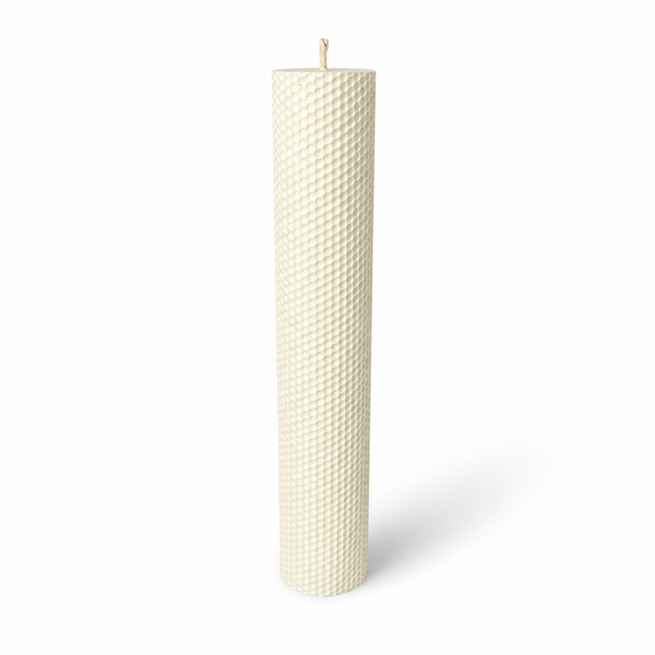 Lumânare din ceară de albine tip fagure, 40 cm,  culoare crem NR. 2 - 40060TFC