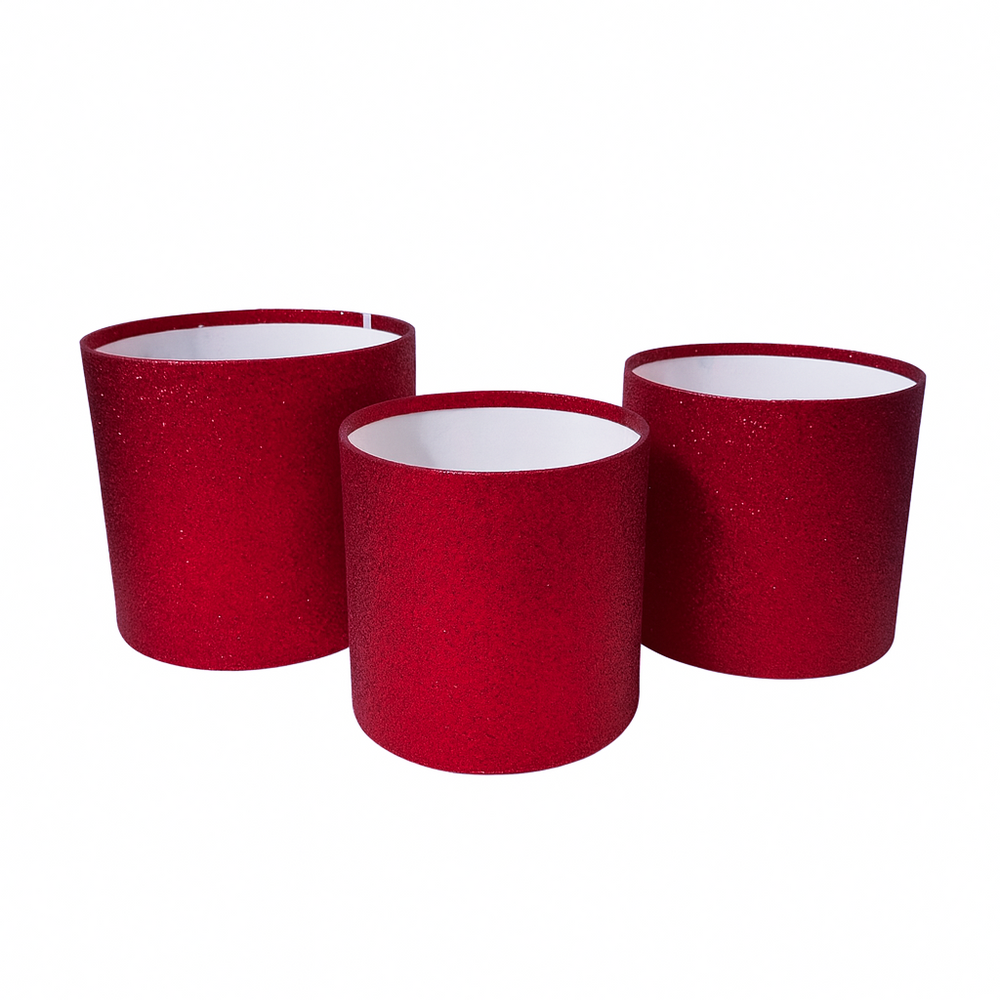 Set 3 cutii fără capac, culoare roșu - ROC 5255