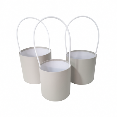 Set 3 cutii cu mâner, culoare gri - ROC 5259
