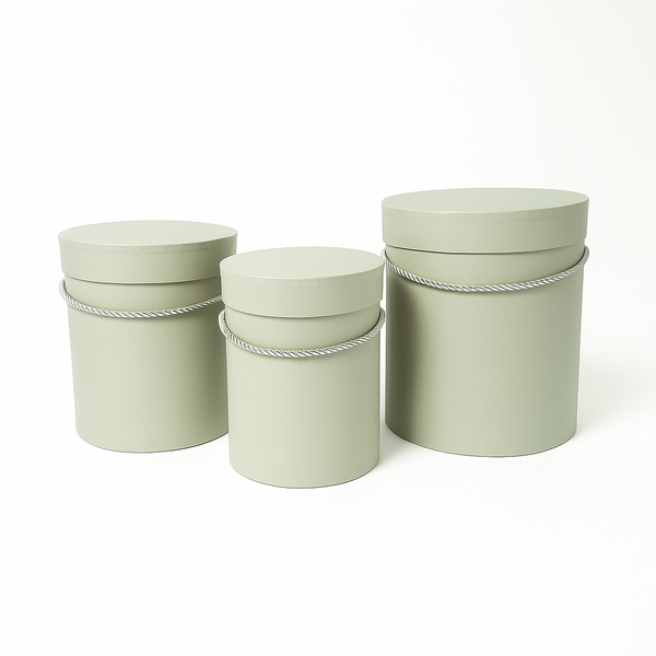 Set 3 cutii cilindru, culoare vernil - ROC 5312