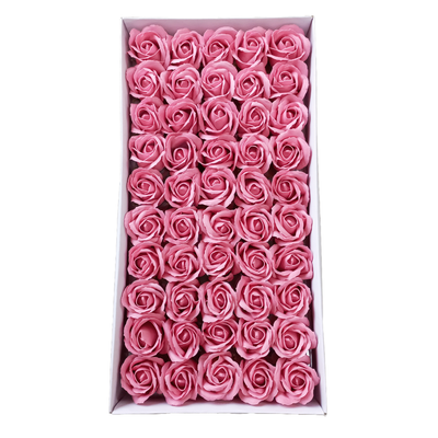 Set 50 trandafiri din săpun, cu codiță de plastic, NR. 59