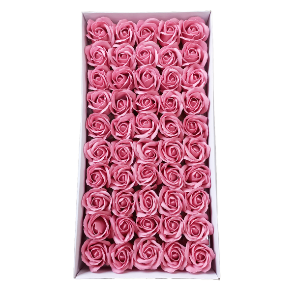 Set 50 trandafiri din săpun, cu codiță de plastic, NR. 59