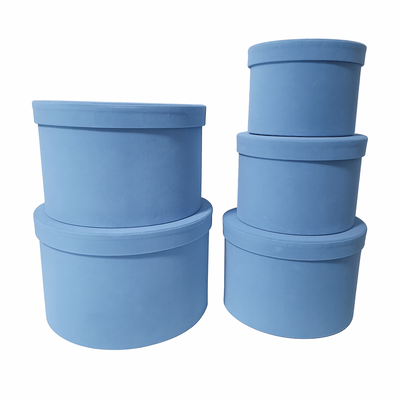 Set 5 cutii învelite în catifea, culoare blue C18- ROC 5910