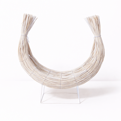 Coș decorativ tip bărcuță din nuiele - ROC CO15