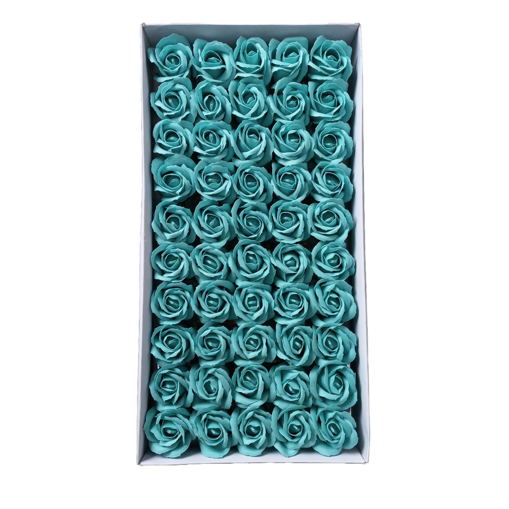 Set 50 trandafiri din săpun, cu codiță de plastic, NR. 73