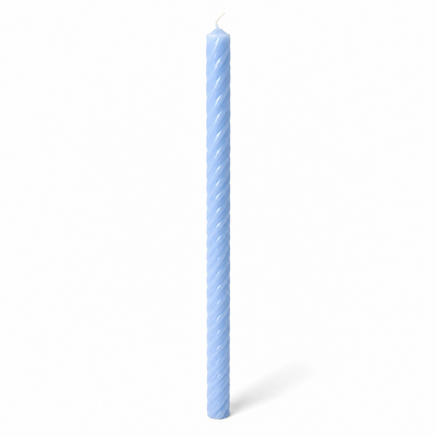 Lumânare din parafină albă pentru botez, 90 cm, culoare albastru - 90030 SP ALBASTRU