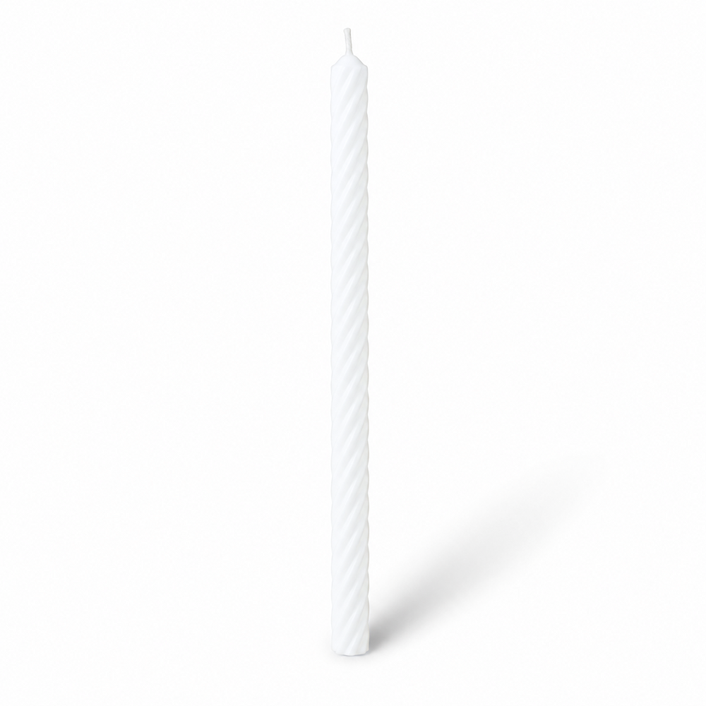 Lumânare din parafină albă pentru botez, 35 cm, culoare alb - 35030 SP