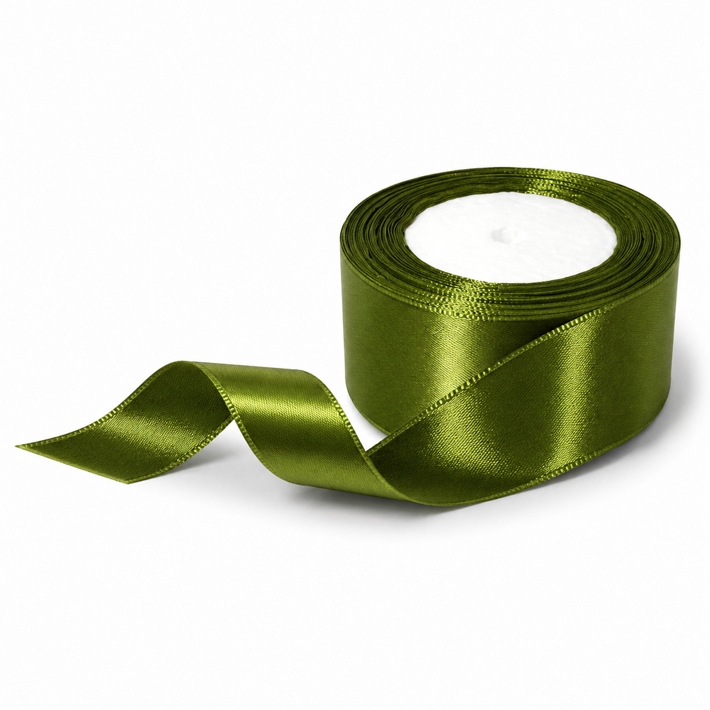 Rolă panglică satin, 4 cm, culoare verde NR. 110 - ROC 0811