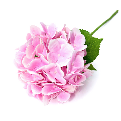 Hortensie artificială din silicon, 75 cm, culoare roz -  ROC AF53