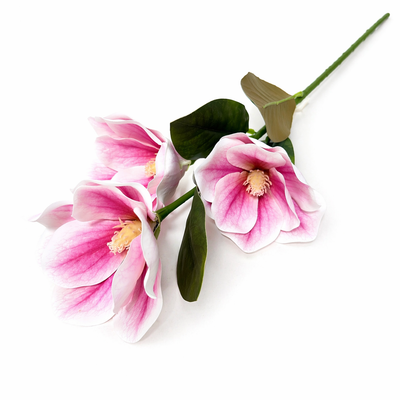 Magnolii artificiale din silicon, culoare roz - ROC AF52