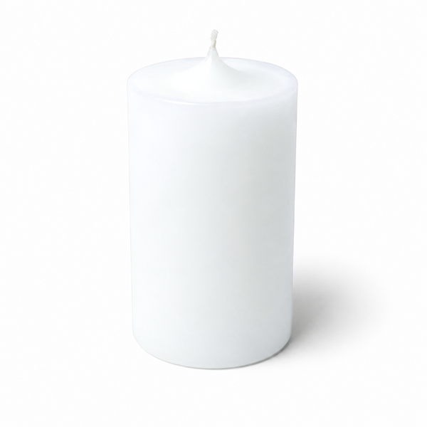Lumânare decorativă din parafină albă, 8 cm - 8070