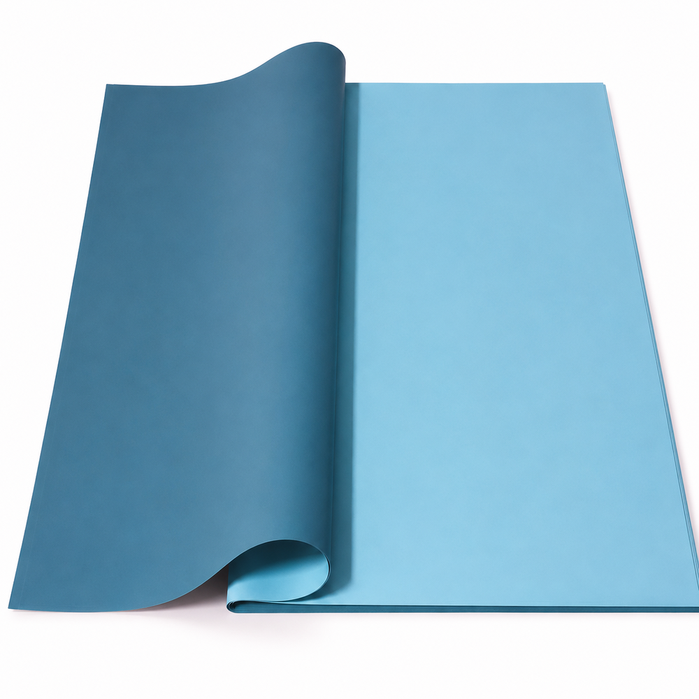 Coli celofan cu două fețe, culoare blue cu turcoaz J6140 - ROC A288