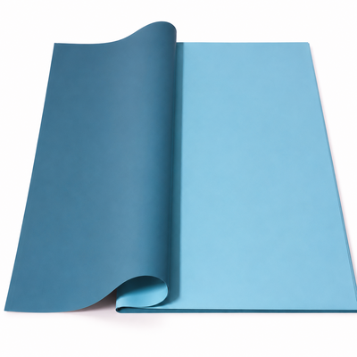 Coli celofan cu două fețe, culoare blue cu turcoaz J6140 - ROC A288