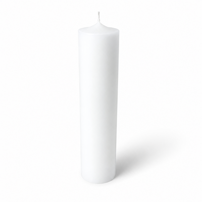 Lumânare din parafină pentru botez și cununie, 35 cm, culoare alb - 35070 ALB