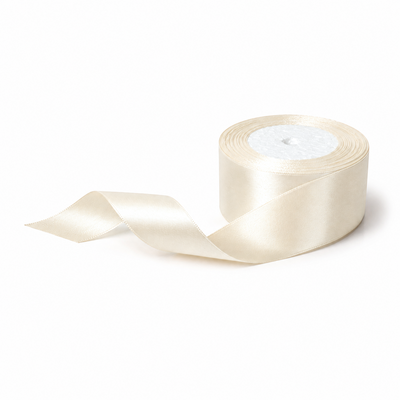 Rolă panglică satinată, 4 cm, culoare crem NR. 83 - ROC 0811