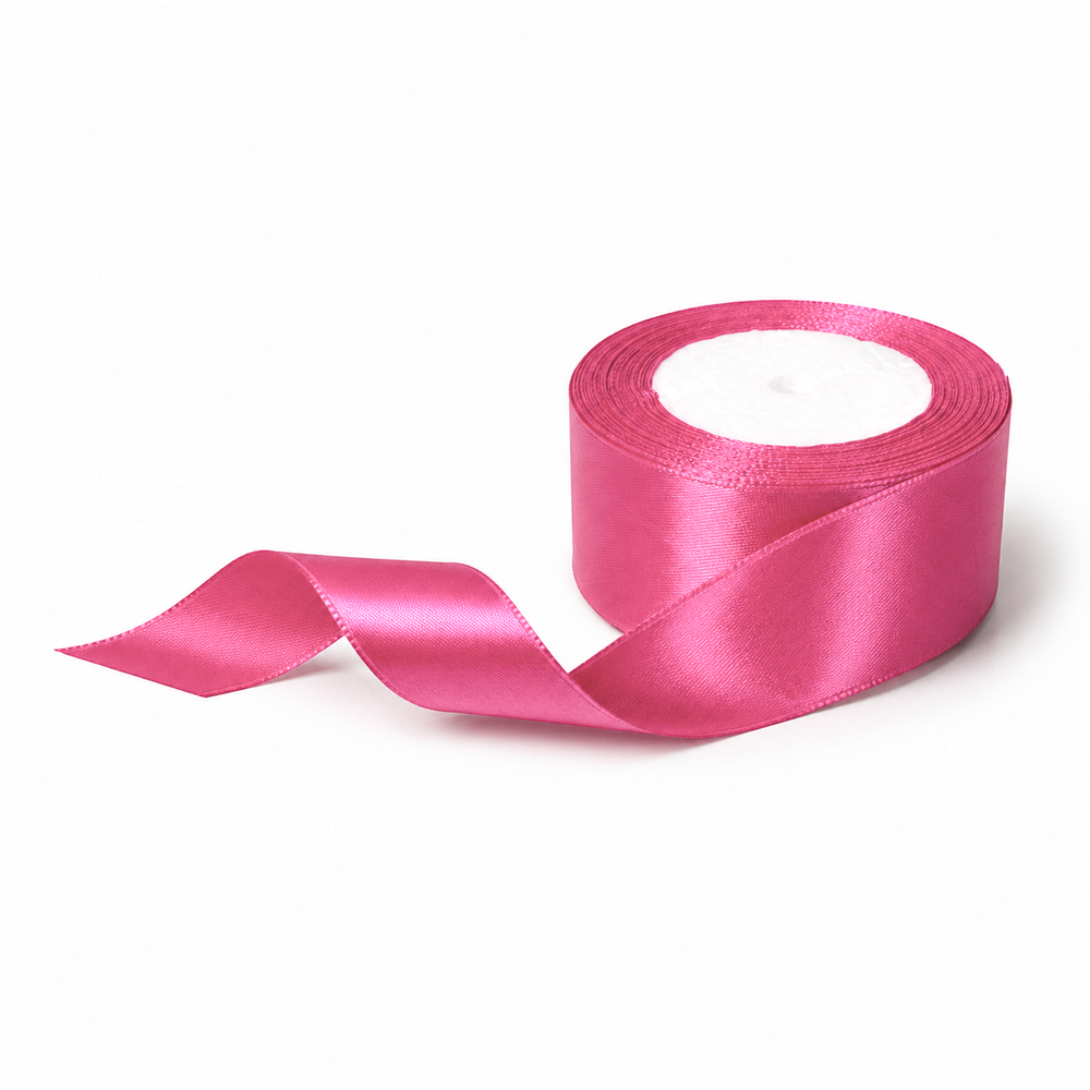Rolă panglică satin, 4 cm, culoare roz NR. R65 - ROC 0811