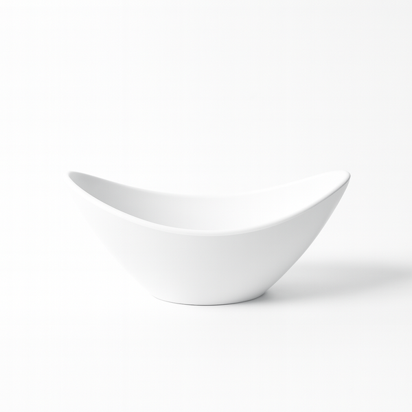 Vas decorativ din plastic, culoare alb - ROC 93