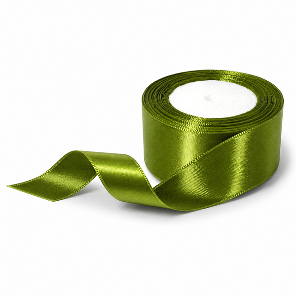 Rolă panglică satin, 4 cm, culoare verde NR. 98 - ROC 0811