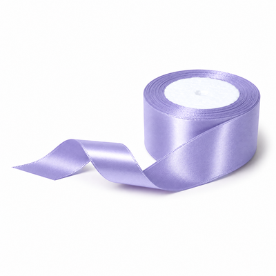 Rolă panglică satinată, 4 cm, culoare lila NR. 44 - ROC 0811