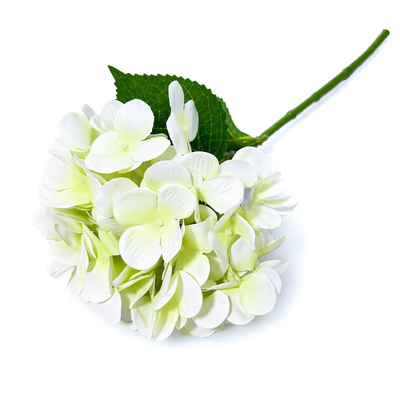 Hortensie artificială din silicon, 75 cm, culoare crem -  ROC AF53